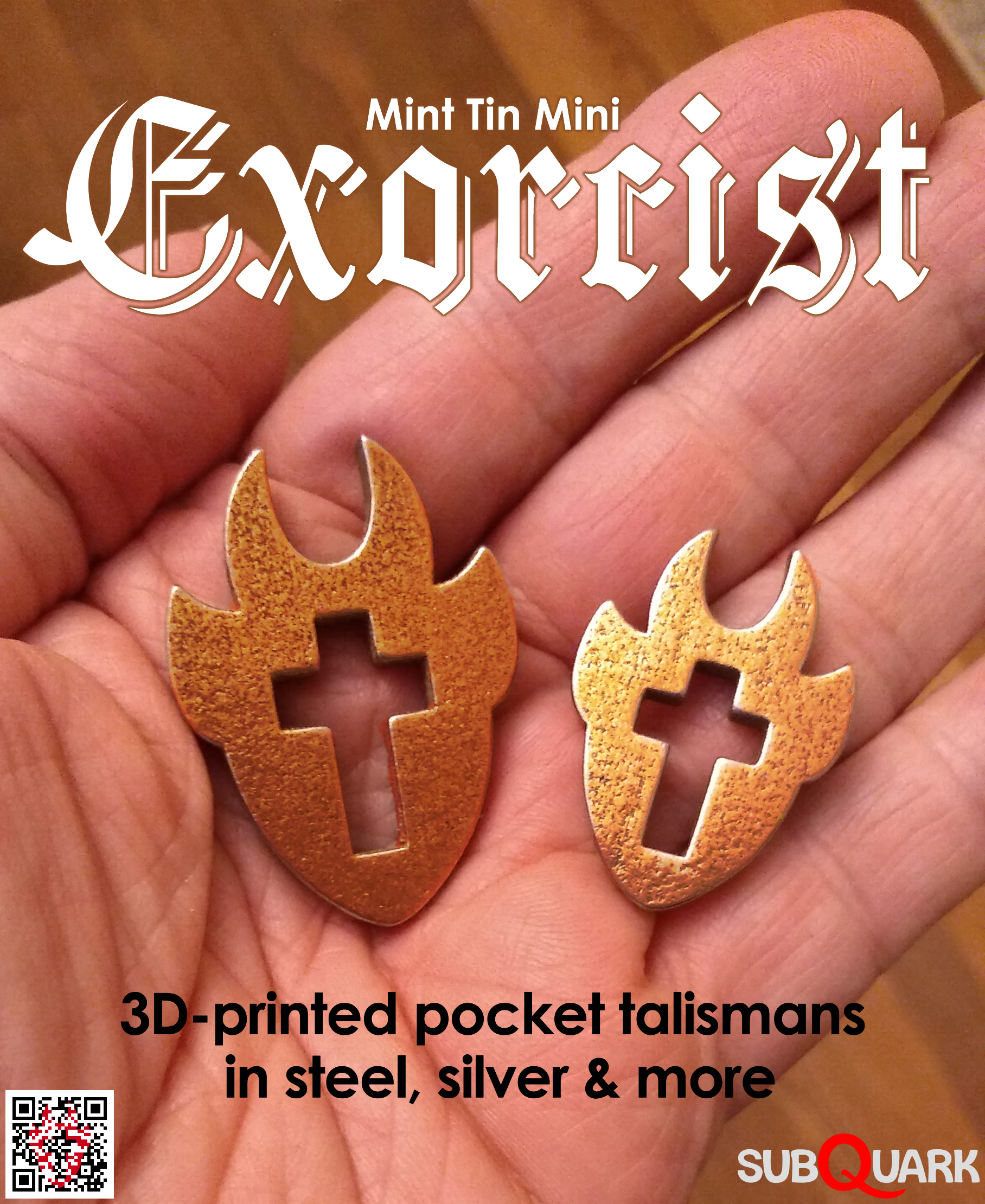 Mint Tin Mini Excorcist 3D talismans